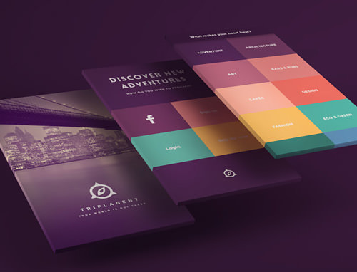 TriplAgent‘s visual design makes use of a stunning color palette.