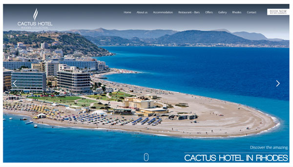 rhodes hotel web design 2