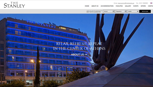 hotel stanley web design